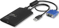USB Crash Cart Adapter - Portable Laptop to KVM Console for Servers