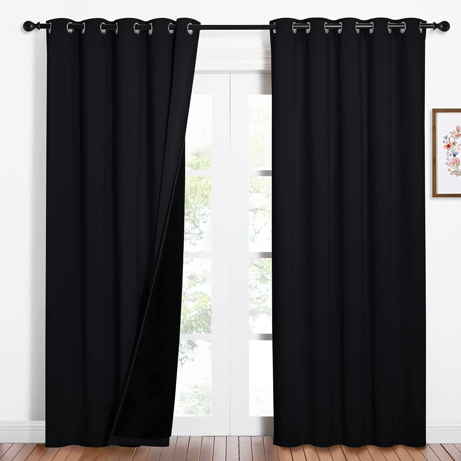 NICETOWN High-End Thermal Curtains for Full Blackout Effect