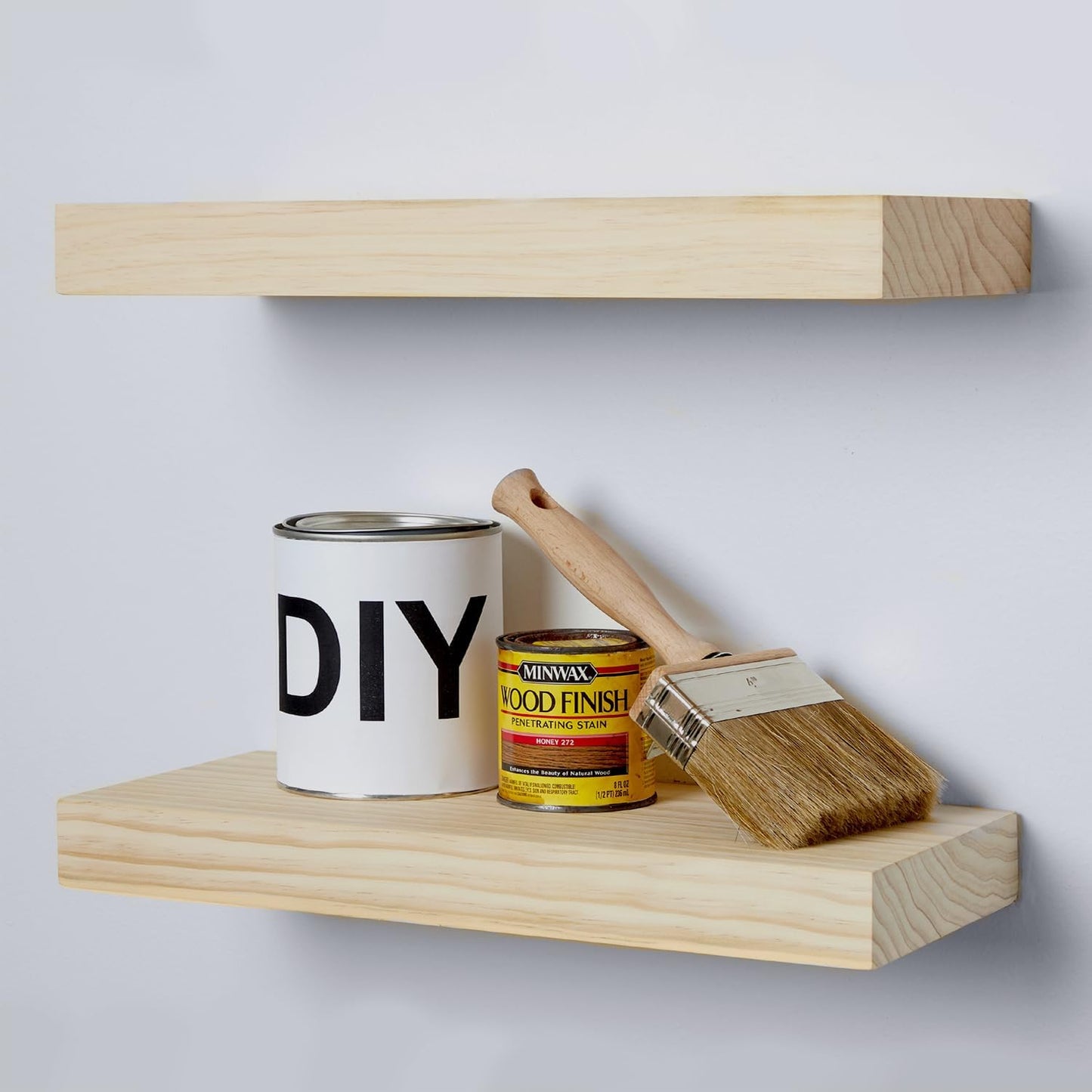 Elegant 24 Inch Wood Floating Shelves for Stylish Home Decor