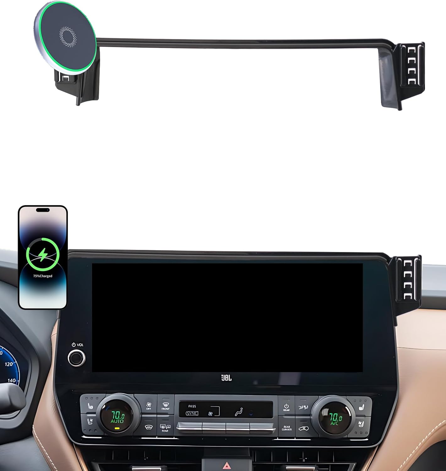 Car Phone Holder for Toyota Grand Highlander 2024 2025 2026