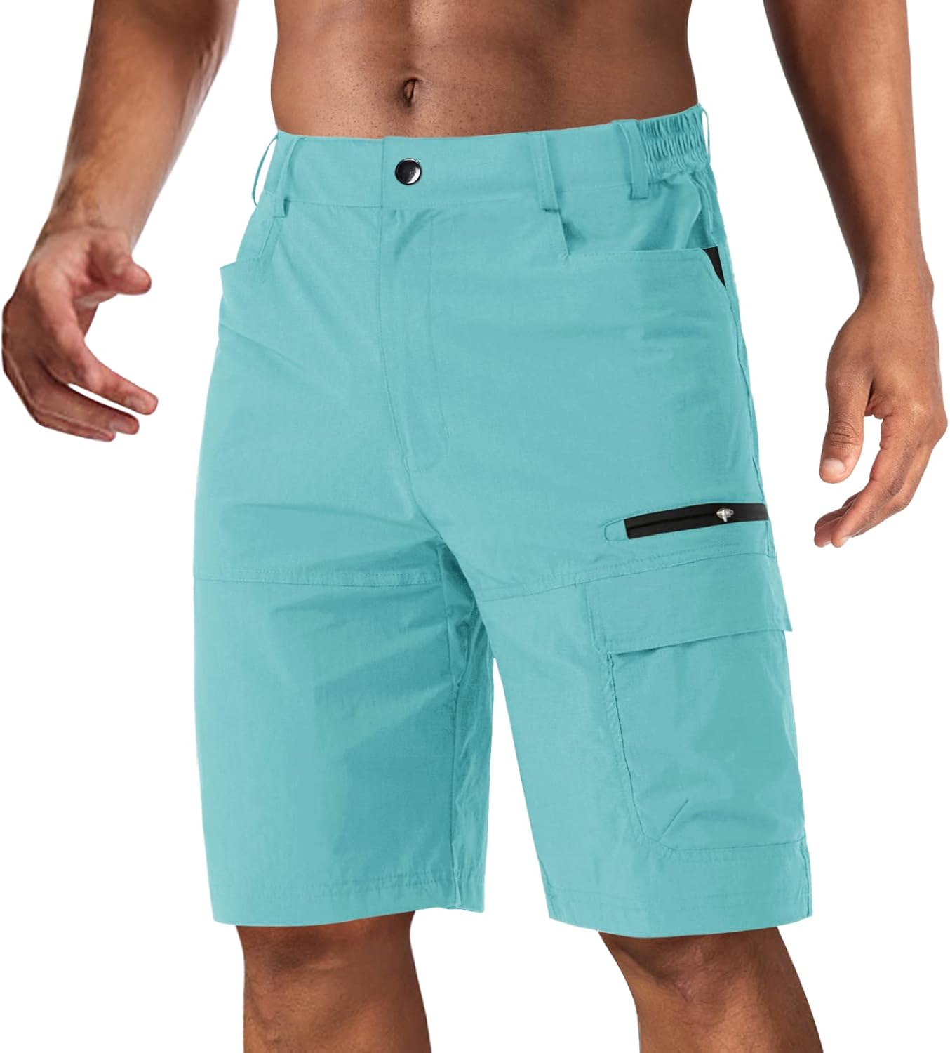 CRYSULLY Quick Dry Cargo Shorts - 5 Zip Pockets