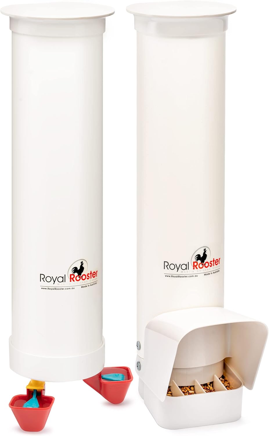 Royal Rooster Chicken Feeder and Waterer Set for Happy Chickens
