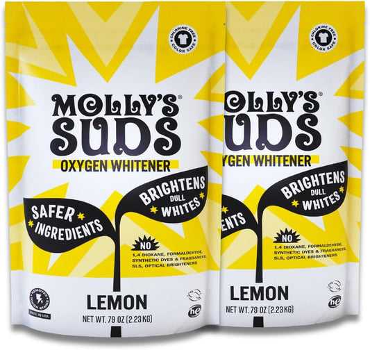 Molly's Suds Oxygen Whitener - Powerful Chlorine-Free Stain Remover