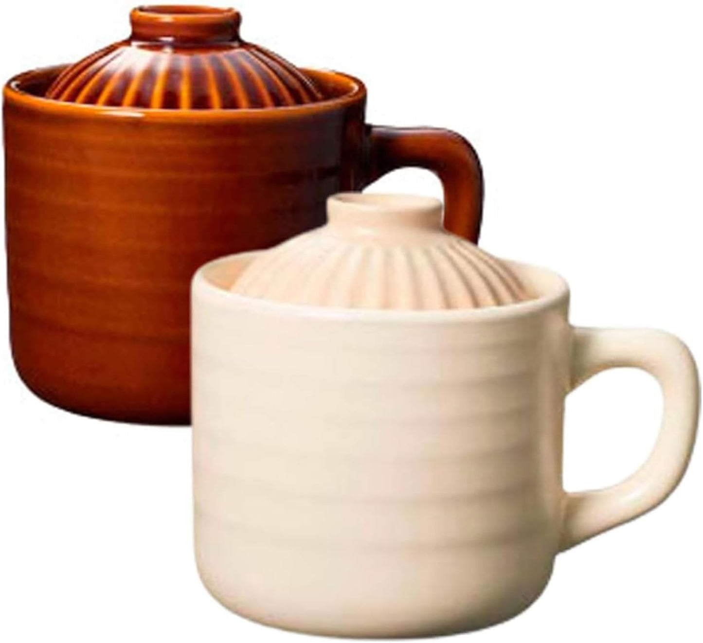 Ippinka's Donabe Rice Cooker Mugs - Set of 2, Quick & Easy Cooking!