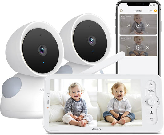 ARENTI 3MP Baby Monitor - Split Screen Display