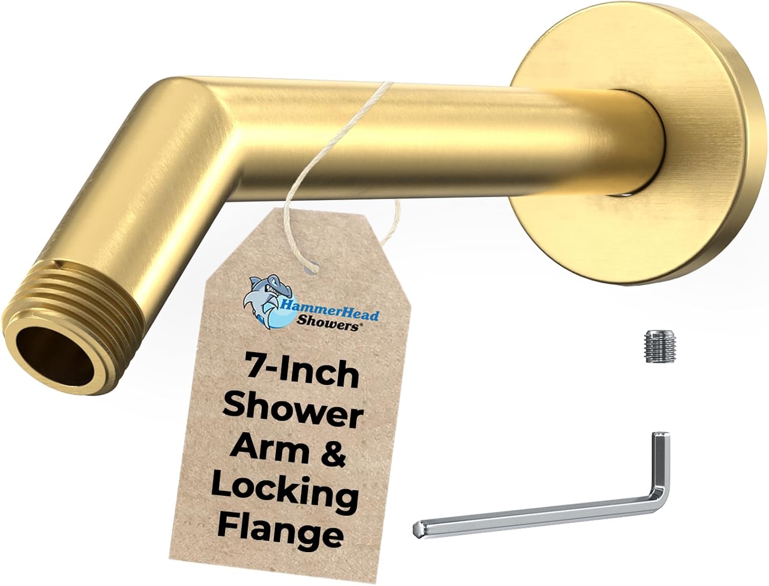 HammerHead Showers 7 Inch All Metal Shower Arm and Flange