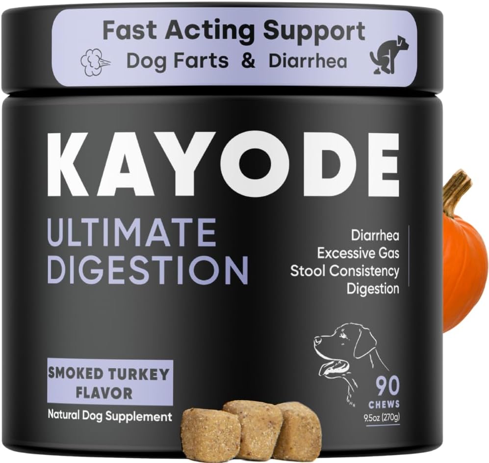 Kayode Ultimate Digestion: Fast Acting Dog Gas Relief Chews