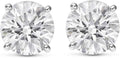 Houston Diamond District Lab Grown Diamond Stud Earrings (Style HQ6G)
