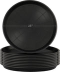 Large 25 Inch Plastic Plant Saucers for Indoor and Outdoor Use