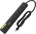 Heavy Duty Power Strip Surge Protector 20 Amp - Industrial 6-Outlet
