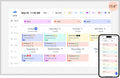 15.6 in Digital Calendar Touchscreen Wall Planner - Family Scheduler