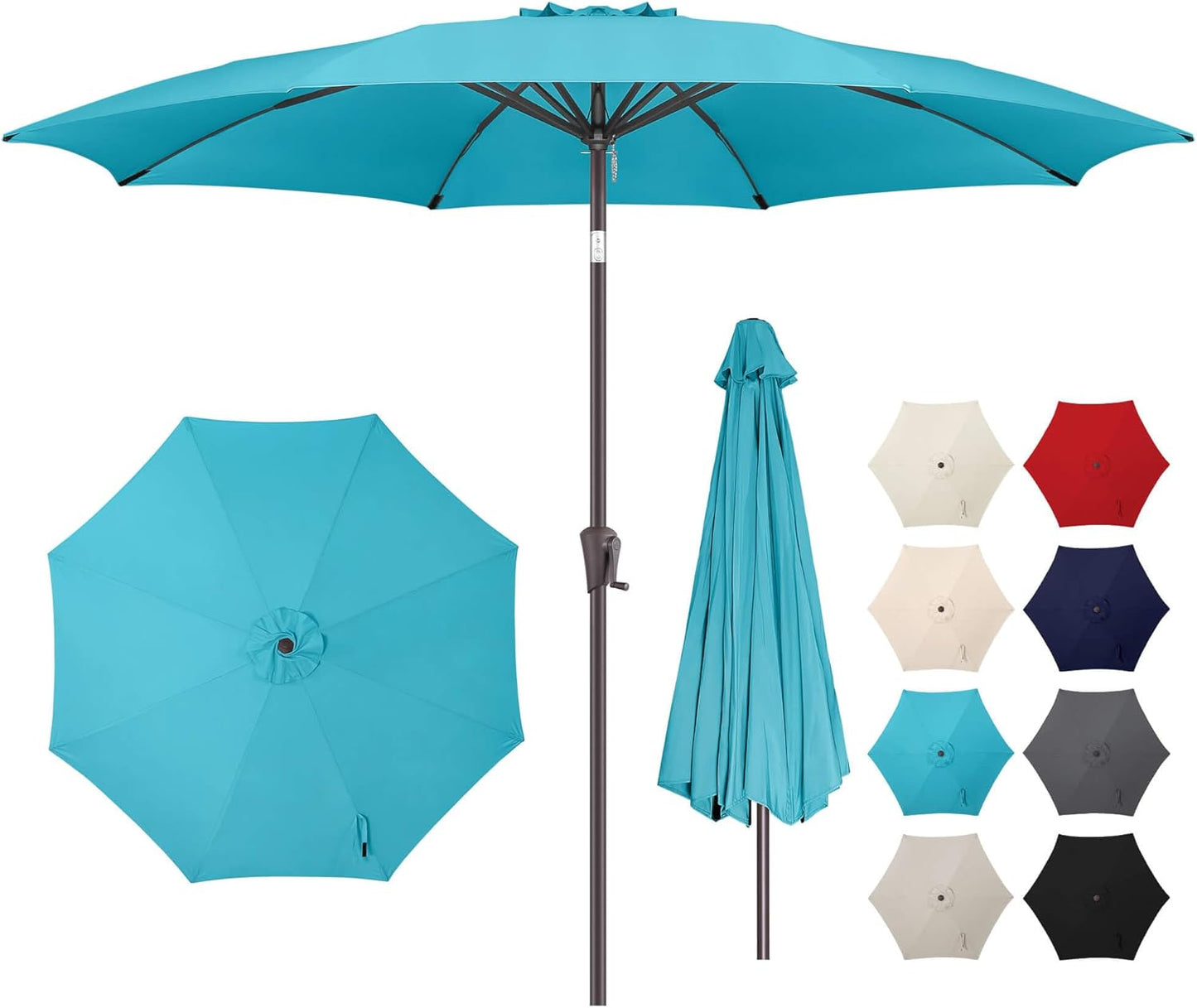 11ft Outdoor Patio Umbrella with UV Protection and Durability