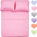 400 Thread Count Cotton Full Size Sheet Set - Soft Peach Pink