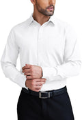 Mens Dress Shirt Wrinkle Free Long Sleeve Button Down - Classic Fit be