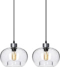CASAMOTION Pendant Lighting Blown Glass Kitchen Island Lights