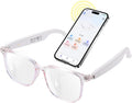 AI Smart Glasses for Women Men Clear Frame Blue Light - Real-Time
