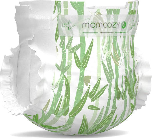 Momcozy Bamboo Newborn Diapers - Hypoallergenic & Organic