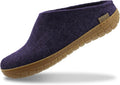 Unisex Slip-on Wool Mix Slipper with Rubber Sole - Cozy Fit