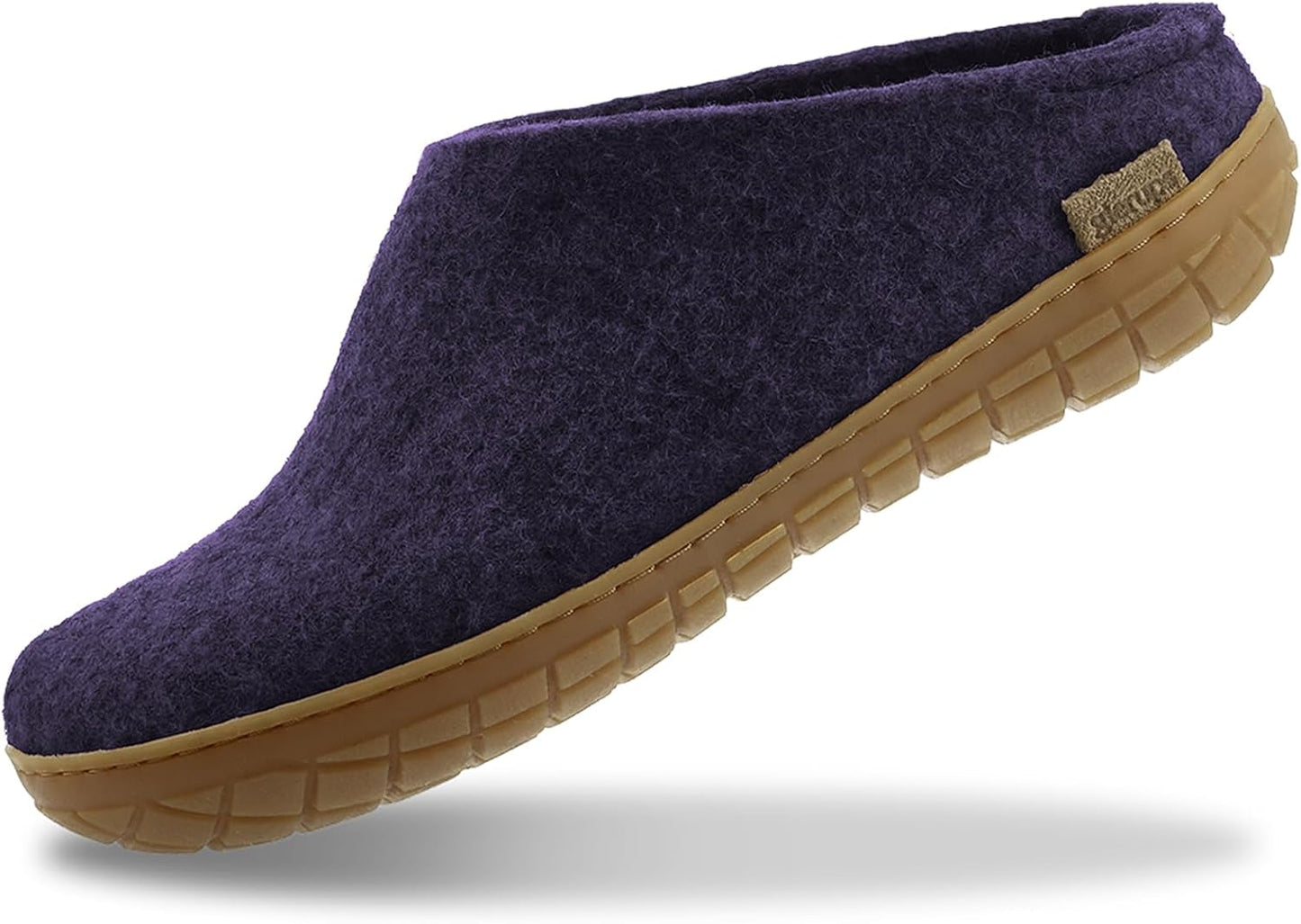 Glerups 100% Quality Wool Mix Slipper with Rubber Sole for Comfort