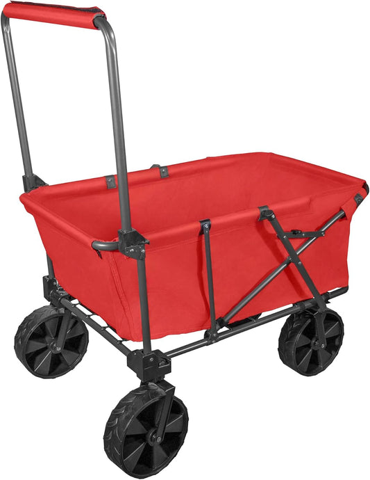 Zenithen Large Foldable Utility Cart, X-Large Wheels for All Terrains