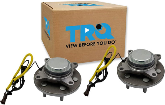 TRQ Front Wheel Bearing & Hub Assembly Set for Ford Expedition
