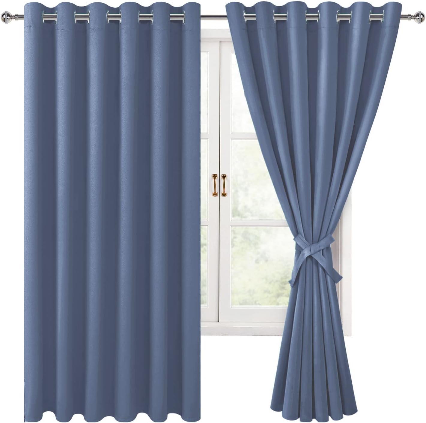 Grommet Blackout Curtains for Bedroom - Thermal Insulated Drapes