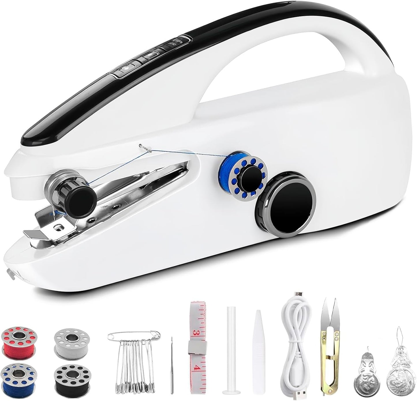 Portable Dual Power Handheld Sewing Machine Kit - Easy & Quick Stitching