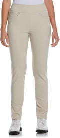 PGA Tour Women's Stretch Golf Pants with Pull-on Waist (Style X3MX)