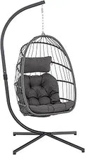Indoor Outdoor Egg Hanging Chair with Stand for Relaxation