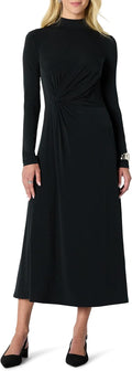 Fit and Flare Long-Sleeved Short Maxi Dress - Demi's Pick Casual