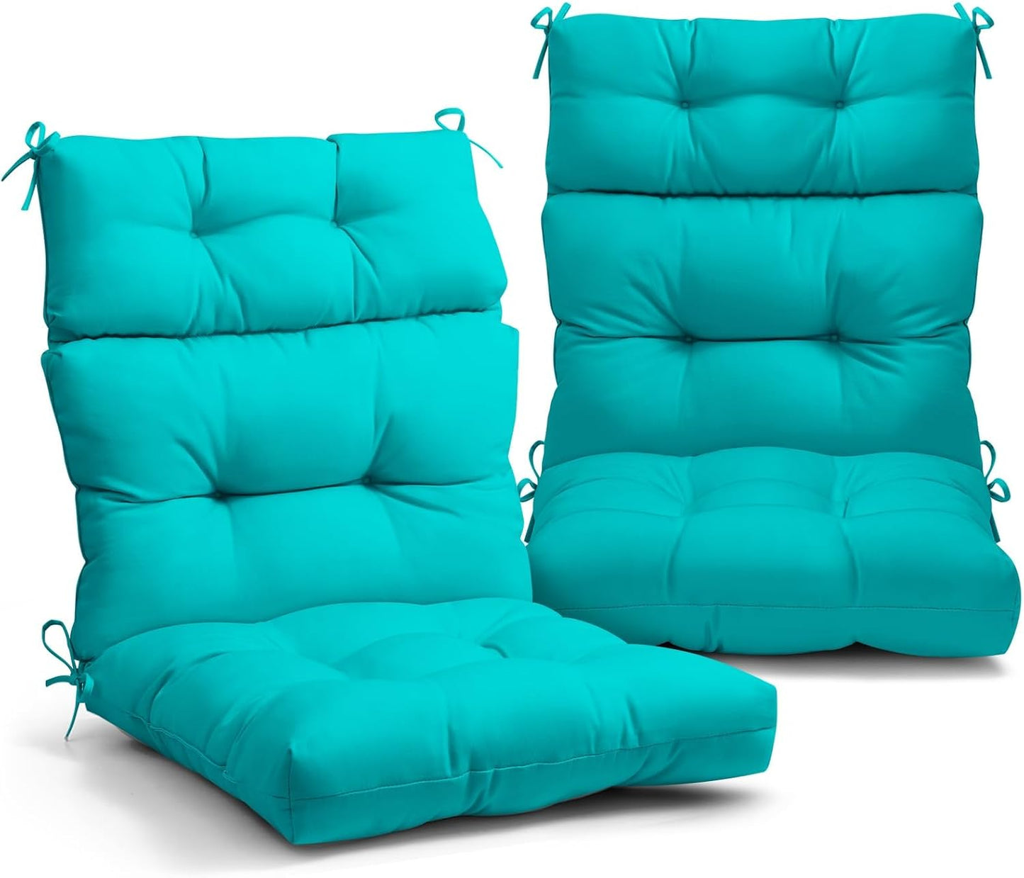 EAGLE PEAK Tufted Outdoor/Indoor High Back Chair Cushions