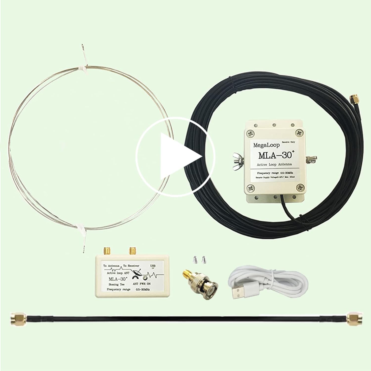 Upgraded MLA30 Plus Loop Antenna for Shortwave Radio Enthusiasts