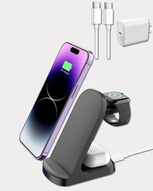 15W Fast Wireless Charger - iPhone & Galaxy Compatible