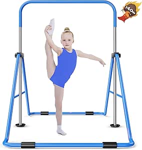 Safly Fun Expandable Kid Gymnastics Bars for Home Training