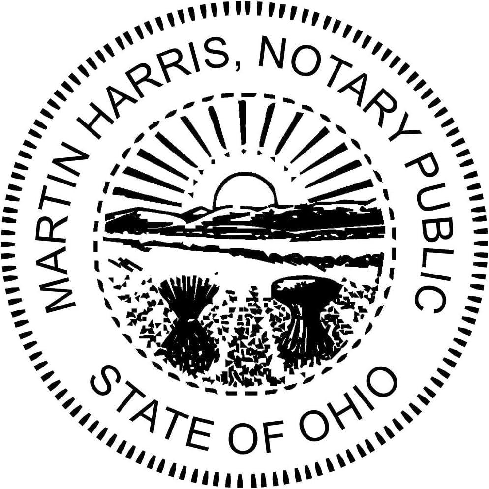 Ohio Round Notary Embosser for Official State Seals and More