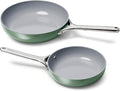 Caraway Fry Pan Duo Nonstick Ceramic Frying Pan - Healthy Cooking Duo