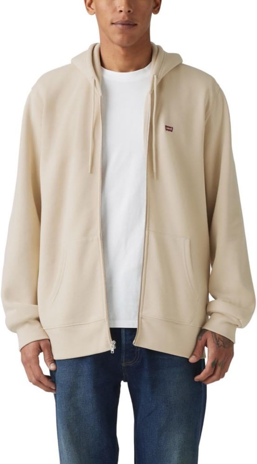 Levi's mens Core Zip Up Hoodie - Cozy and Essential Comfort
