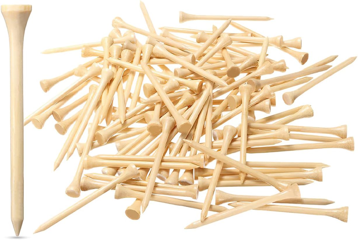 Biodegradable Bamboo Golf Tees - Stronger, Less Friction!