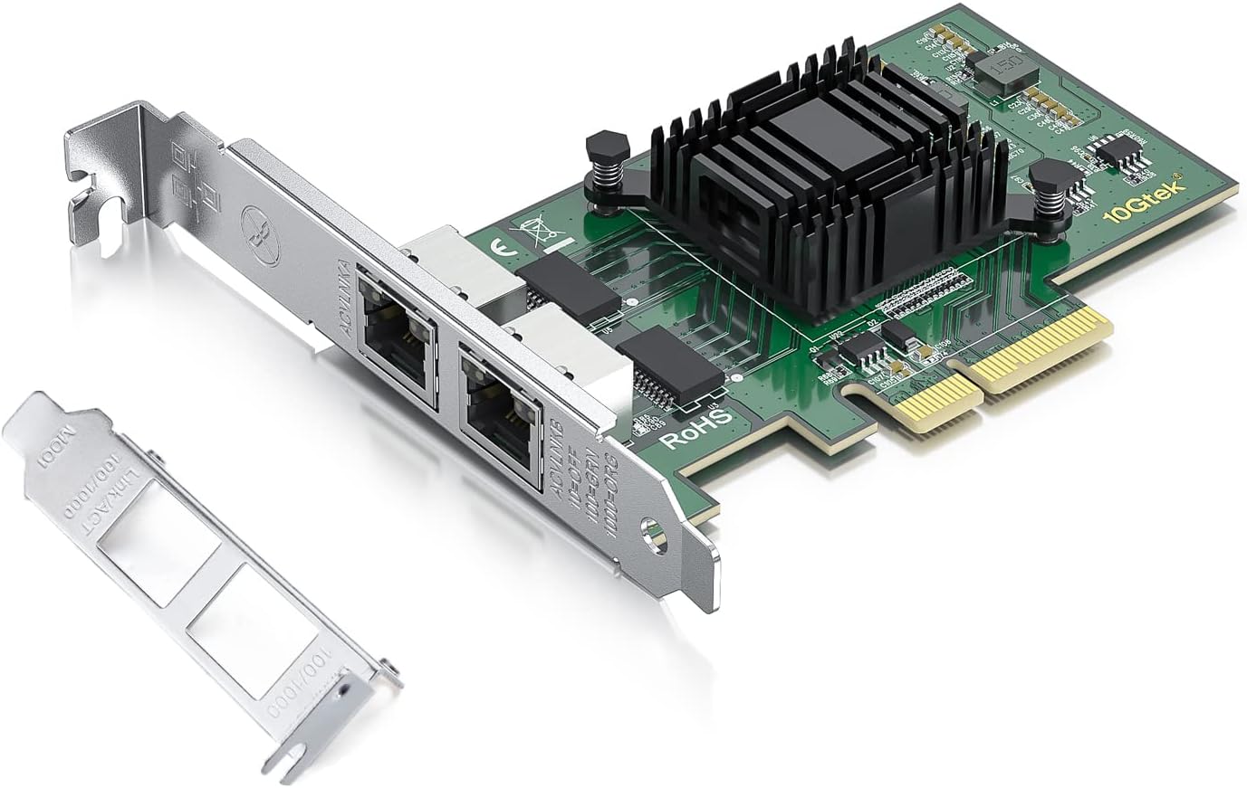 H!Fiber Gigabit 2 Port NIC with Intel I350 Chip for Fast Networking