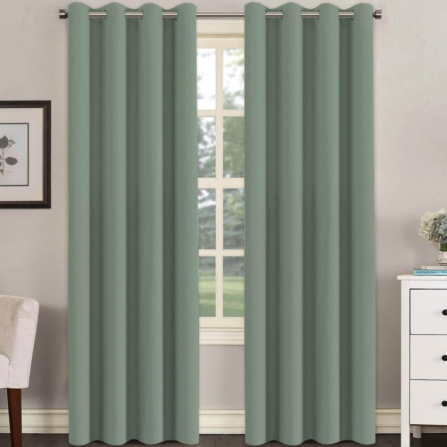 Room Darkening Curtains for Living Room - Light Reducing Panels