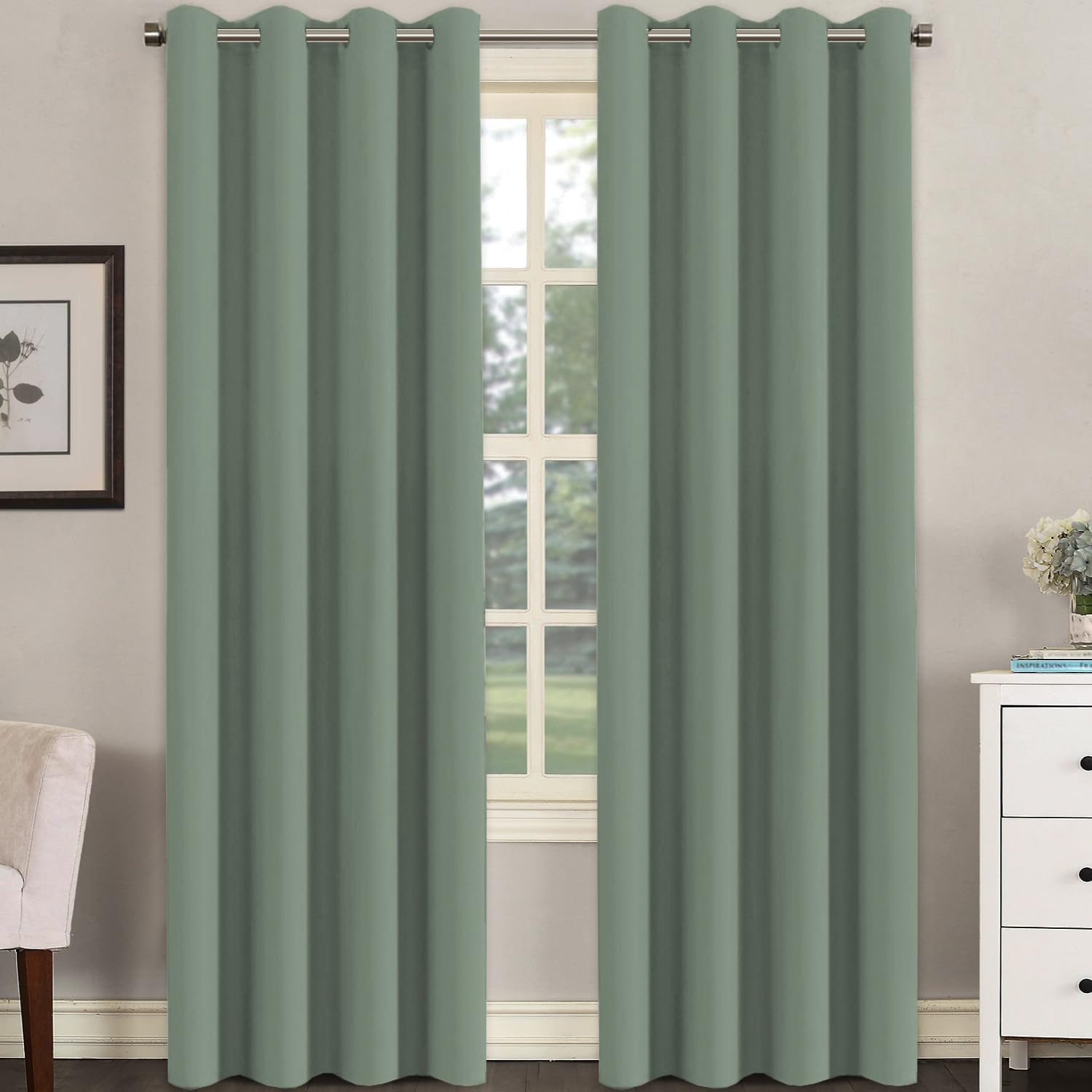 Room Darkening Curtains for Living Room - Light Reducing Panels