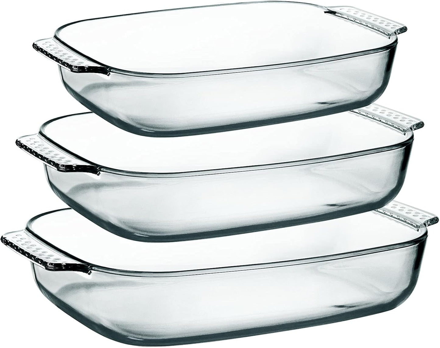 Large Glass Baking Dish Set for Easy Cooking and Serving