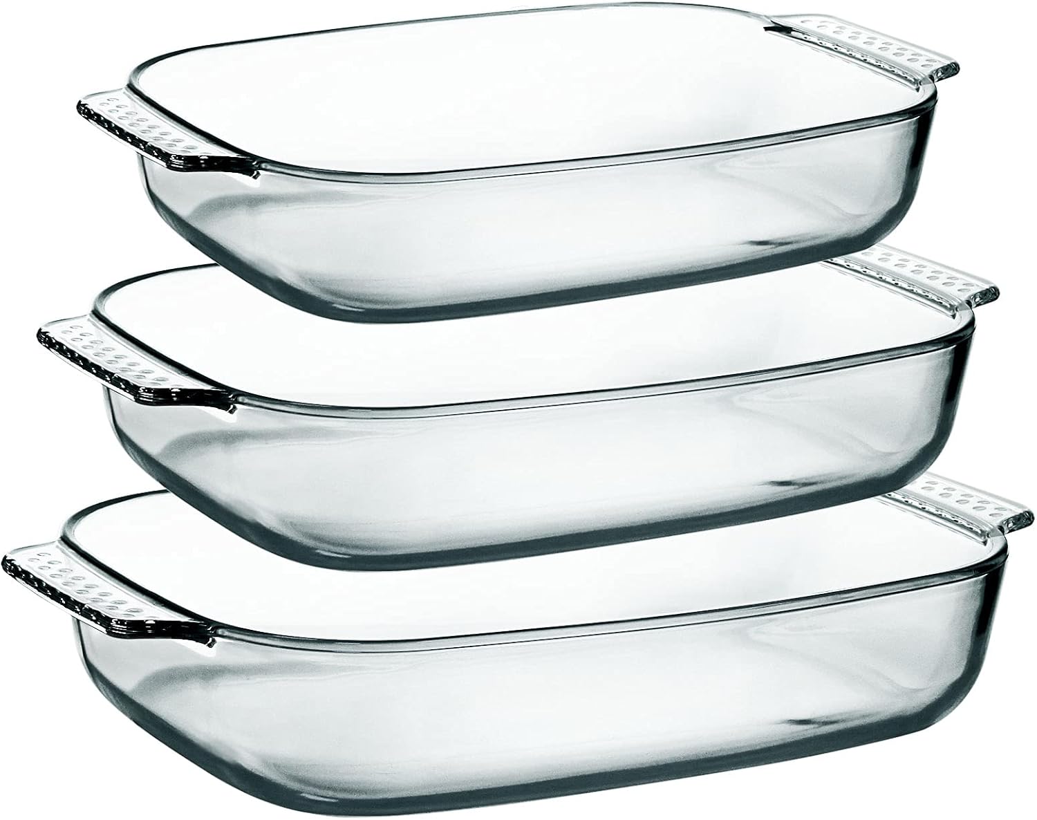 Large Glass Baking Dish Set for Easy Cooking and Serving