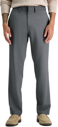 Mens Modern Fit Stretch Dress Pant - Minimal Check Fabric