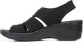BZees Double Up Sandal - Lightweight Slip-On Wedge Comfort