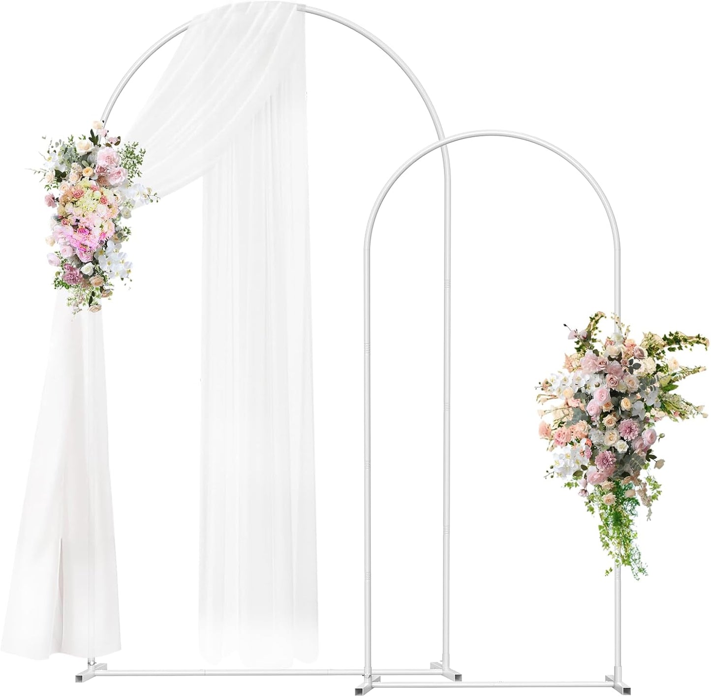 Wedding Arch Backdrop Stand Set of 2 for Stunning Events