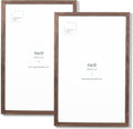 Dark Solid Oak 11x17 Picture Frame - Lightweight, Shatterproof
