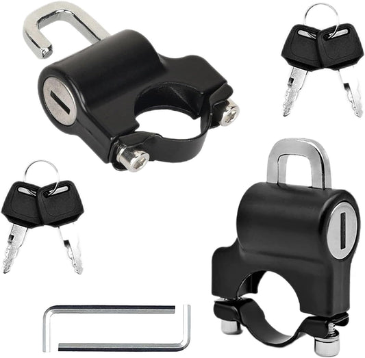 Secure Your Helmet Anywhere with 2Pcs Universal Lock Set!
