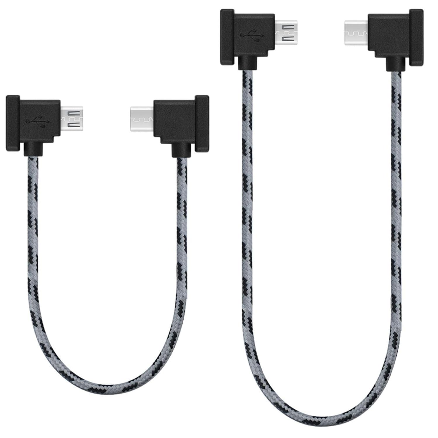 Fast Connectivity: 1FT+0.5FT Micro to USB C Cable (2 Pack)