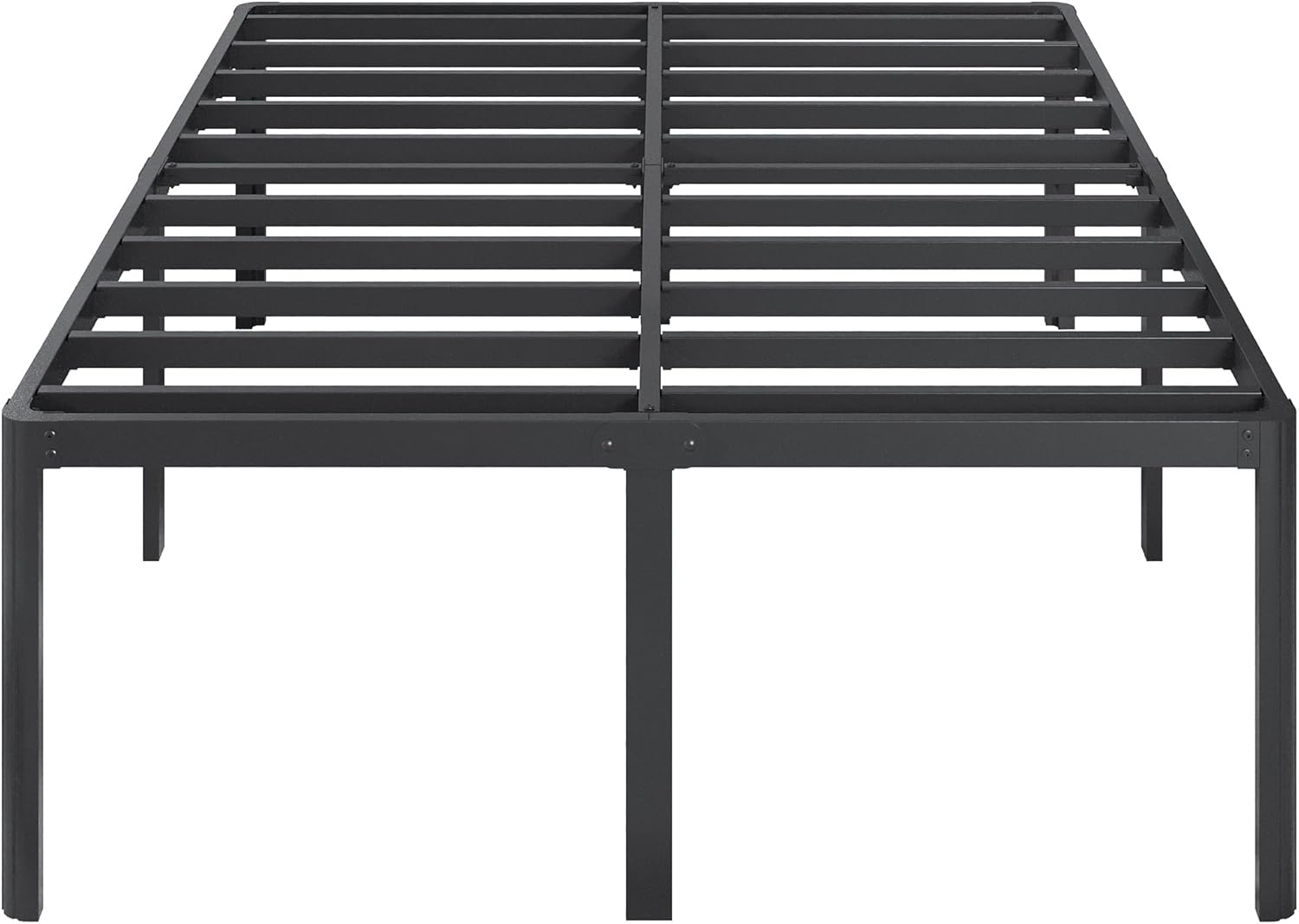 22 Inch High Full Size Bed Frame with Rounded Corner Legs